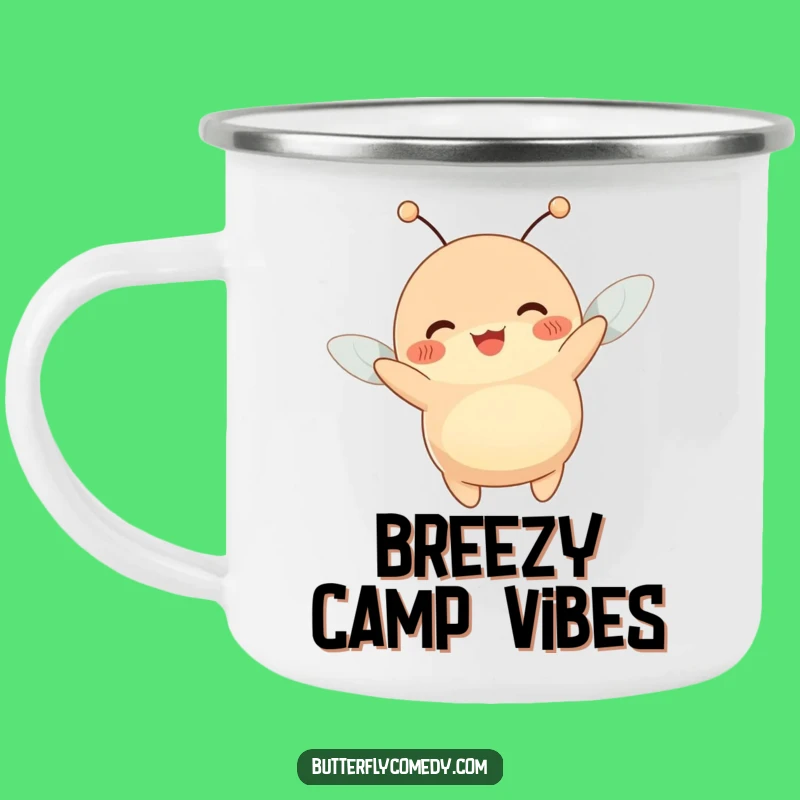Funny Plump Creature Camping Mug: Joyful Wiggle Design, Durable Funny Gift
