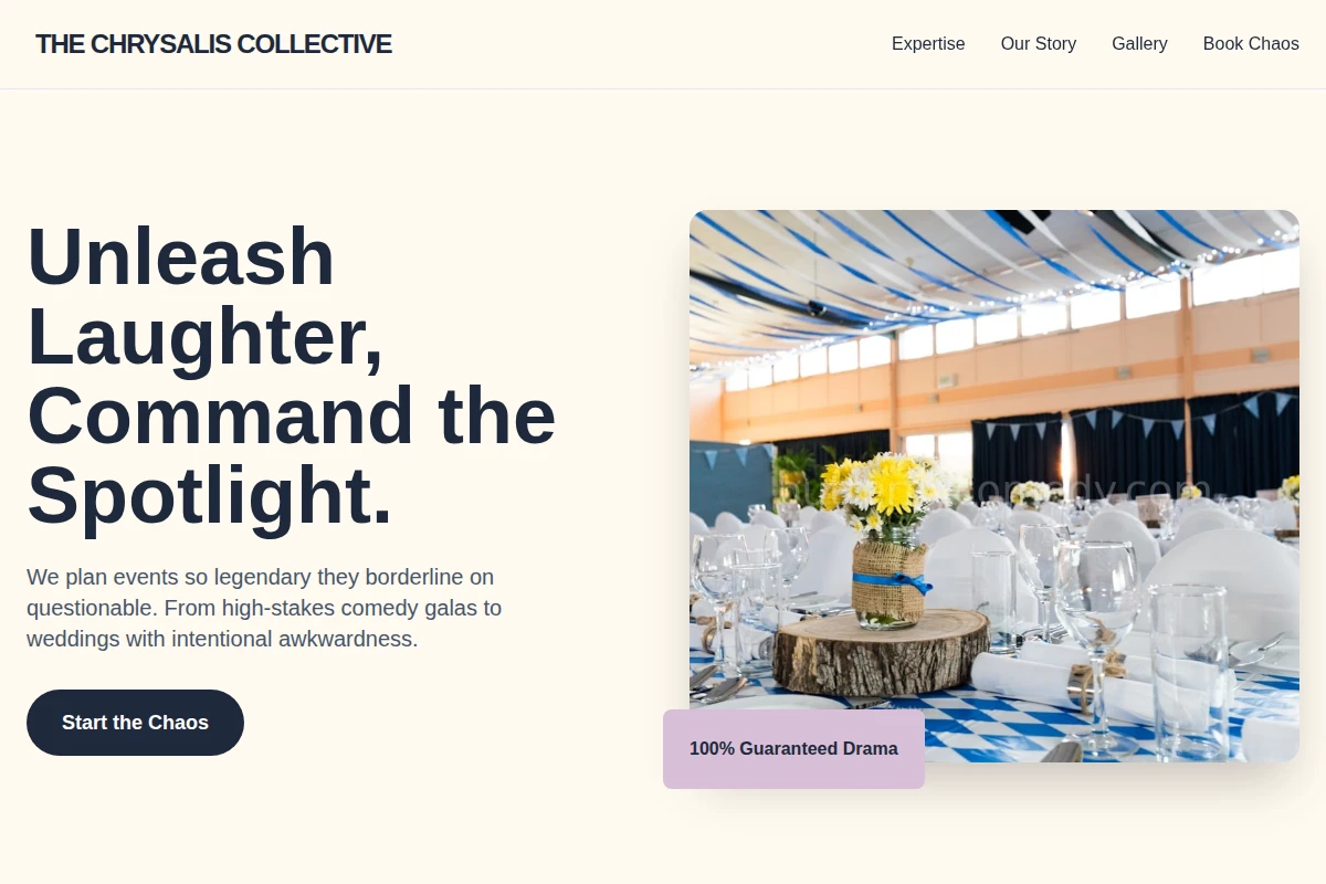 Satirical Event Planning