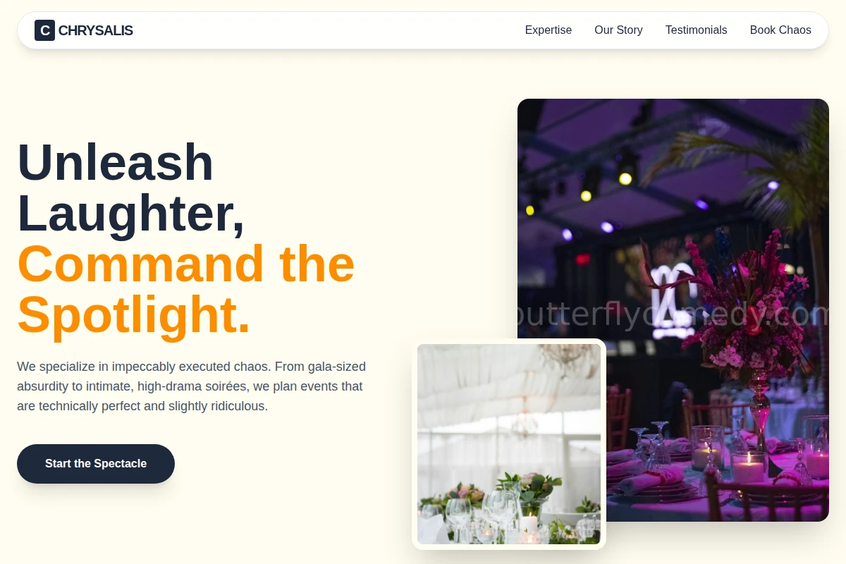 Satirical Event Planning