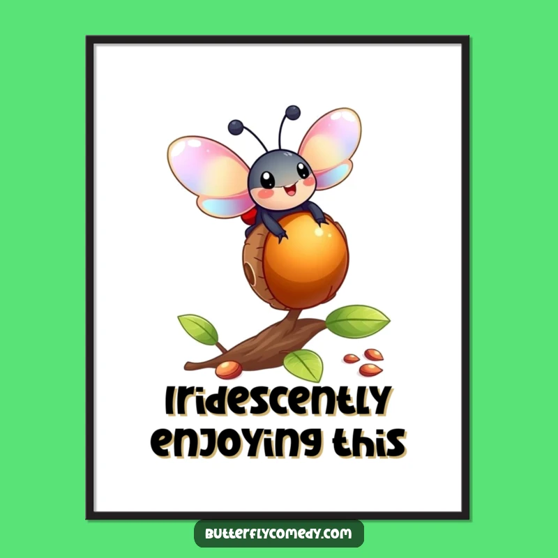 Funny Ladybug Acorn Digital Art: Instant Hilarious & Whimsical Download