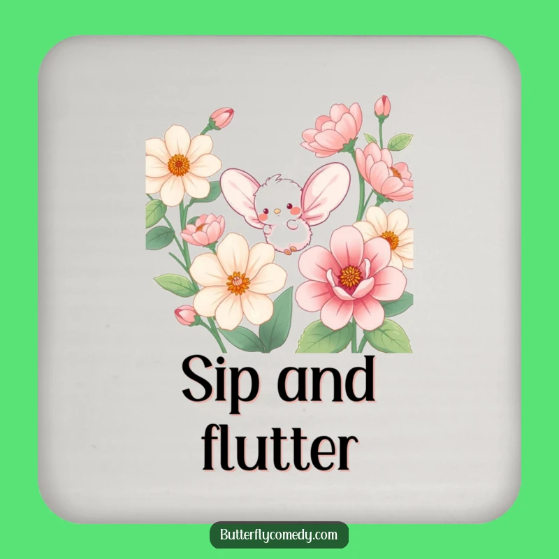 Funny Fluffy Creature Coaster: Cute Winged Drink Protection, Perfect Funny Gift
