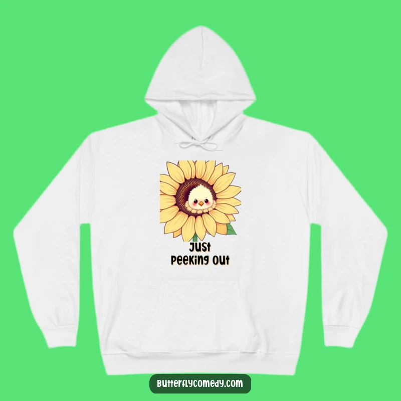 Cozy Funny Chick Sunflower Hoodie: Warm, Cute & Hilarious Winter Gift
