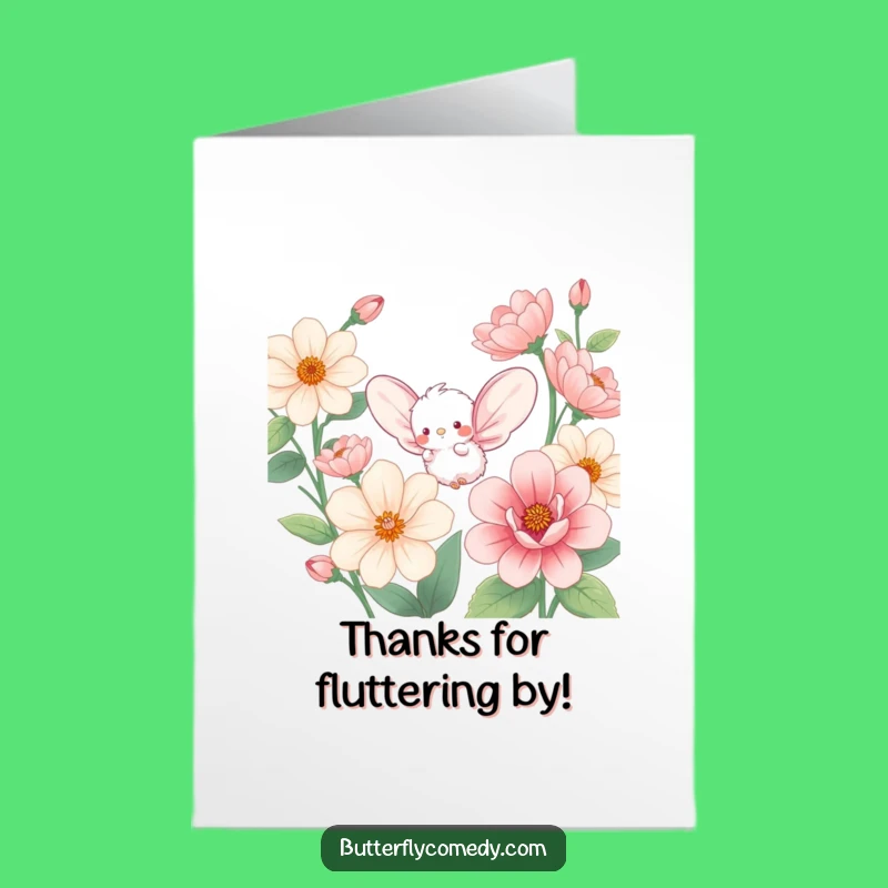 Free Printable Thank You Card: Fluffy Friend Expresses Gratitude!