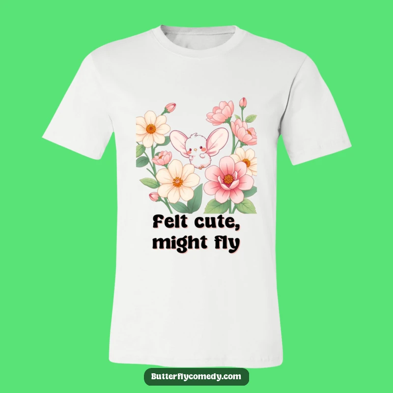 Funny Fluffy Creature T-Shirt: Cheerful Winged Design, Cute & Comfy Funny Gift